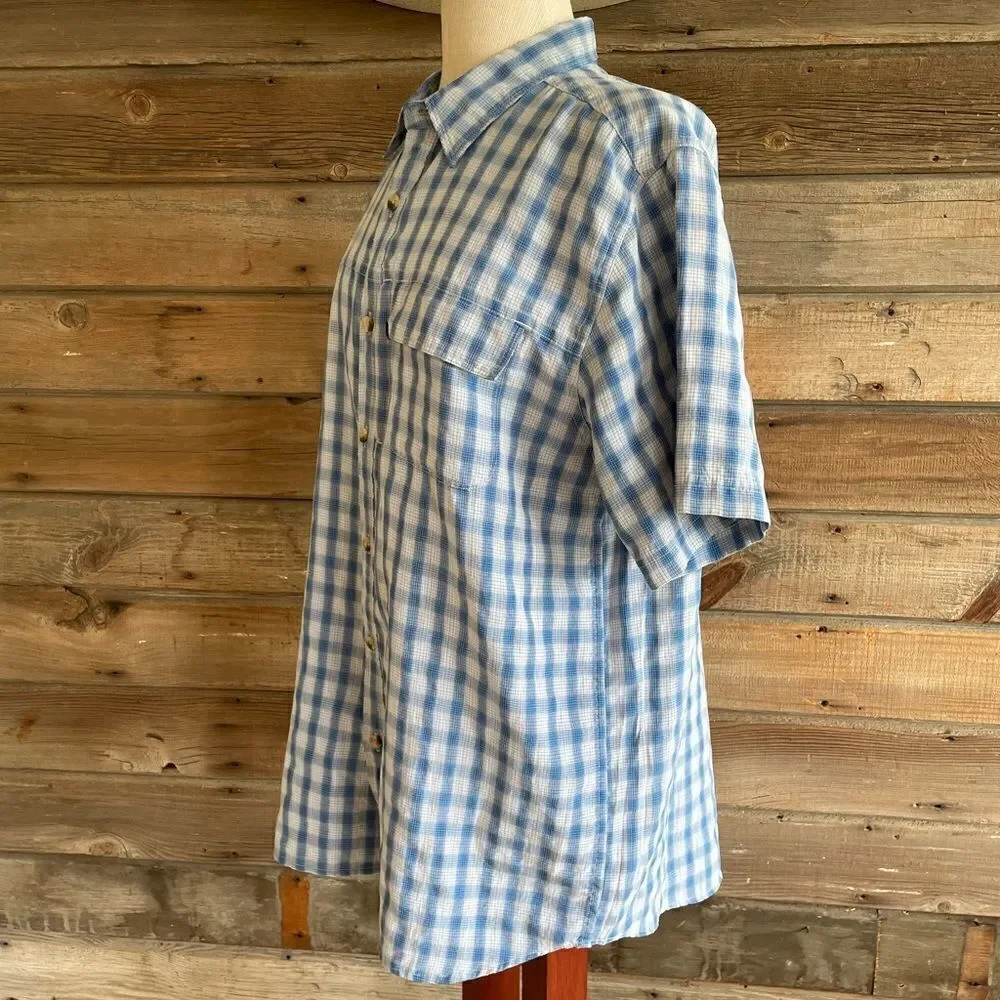 North Face Button Down Shirt Size L EUC
